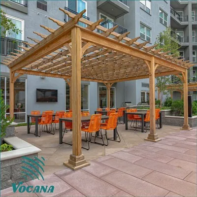 WPC pergola cho ngoại thất